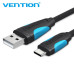 Кабель для быстрой зарядки USB Type-C Vention VAS36-B025 3А 20 см 