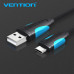 Кабель для быстрой зарядки USB Type-C Vention VAS36-B025 3А 20 см 