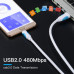 Кабель для быстрой зарядки USB Type-C Vention VAS36 3А 50 см