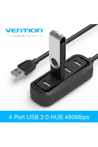 Хаб USB 2.0 Vention VASJ43-BK