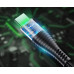 Кабель Type-C YKZ Black Quick Charge c LED-подсветкой